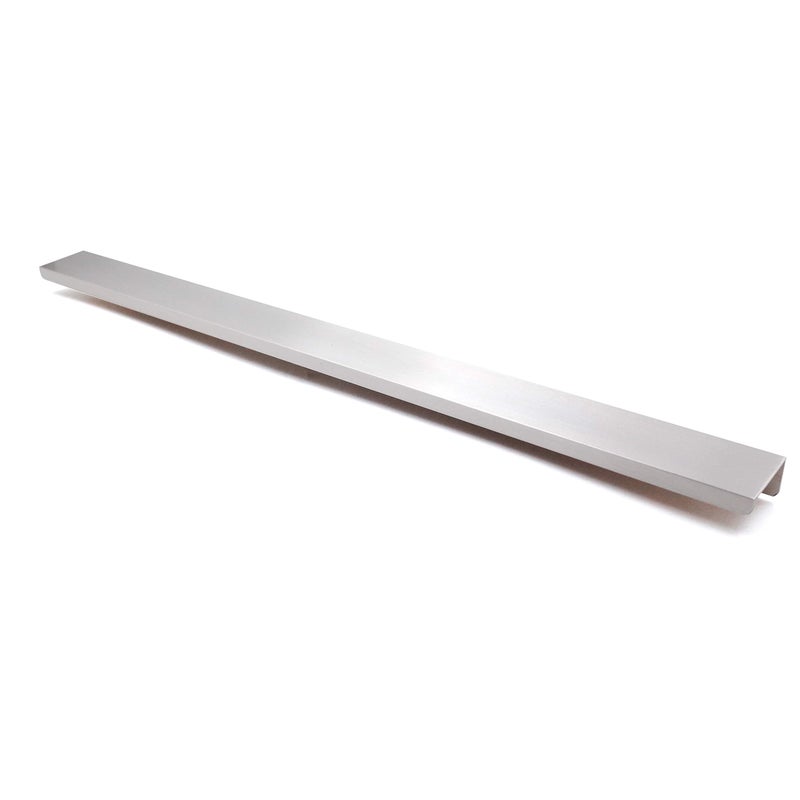 Jetland Cabinets Drawers Edge Pulls - 2-Pack, 16" Overall Length, Brushed Nickel, Concealed Tab Pulls for Kitchen Garage Cabinet Drawers, PW5018BS406L - Image 1